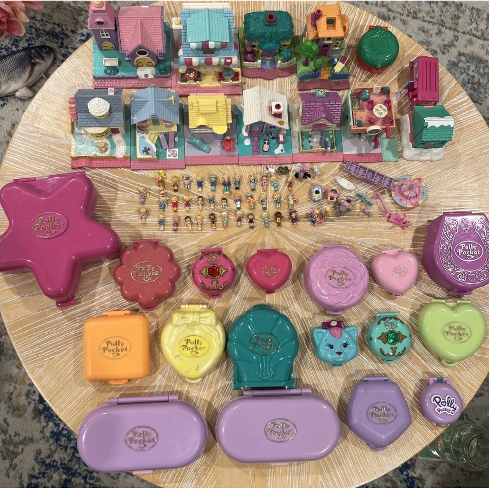 35+ Dolls & 29 Playsets MASSIVE Bluebird Polly Pocket Lot 1989-1995
